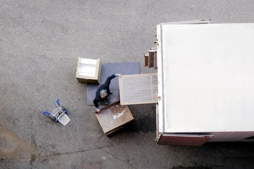 Careful loading of furniture and boxes by a professional removals crew
