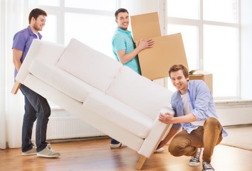 A modern Shoreditch office being prepared for relocation