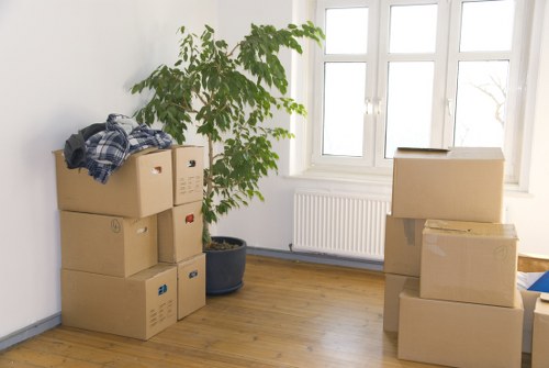 Local removal van prepared for a Shoreditch property move