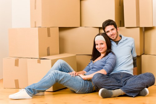Packing and organising belongings for a Shoreditch apartment move