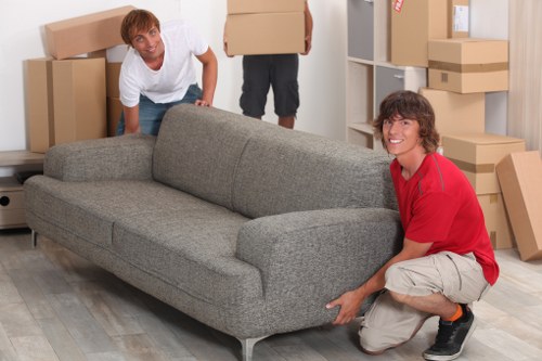 Professional Shoreditch moving van service loading furniture