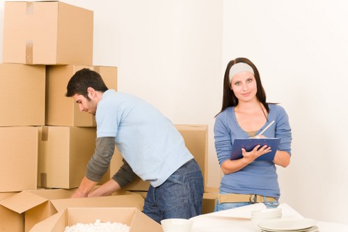 Office relocation service in Shoreditch with van