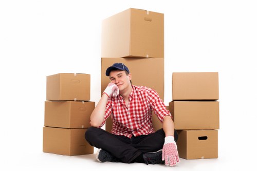 Local transfer station handling cardboard and reusable waste